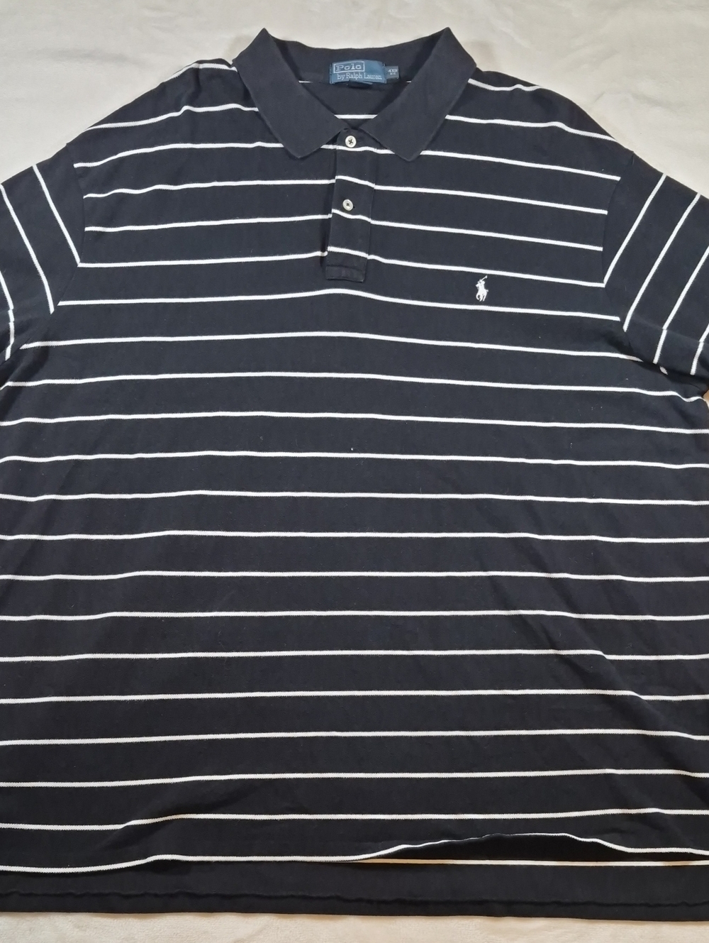 Polo by Ralph Lauren Navy and White Striped Polo Shirt